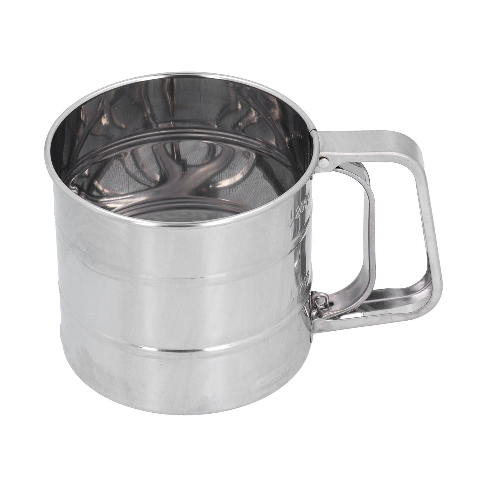 Stainless Steel Flour Sifter Baking Sugar Sifter Hand Held Sifter for Flour Icing Sugar