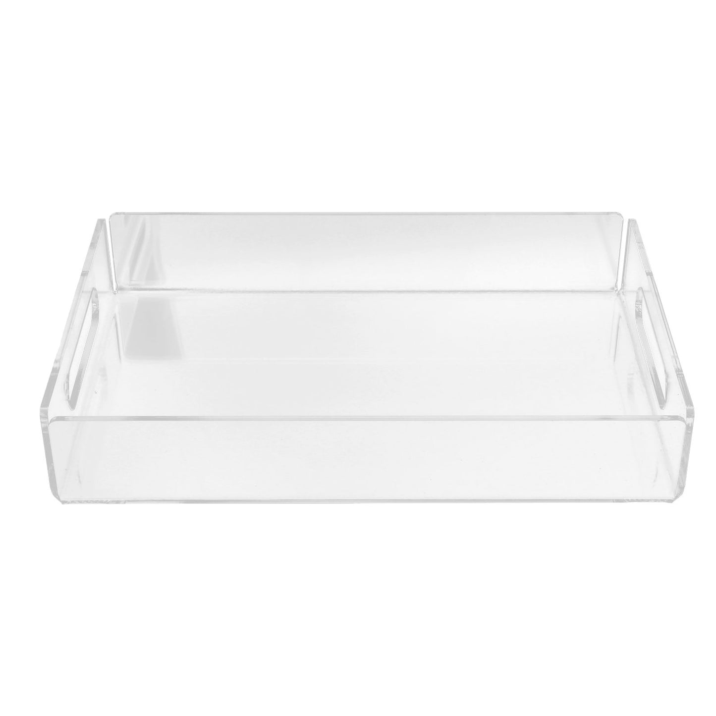 Acrylic Fruit Towel Tray Lightweight Breakfast Cheese Serving Tray with Handles for KTV Hotel
