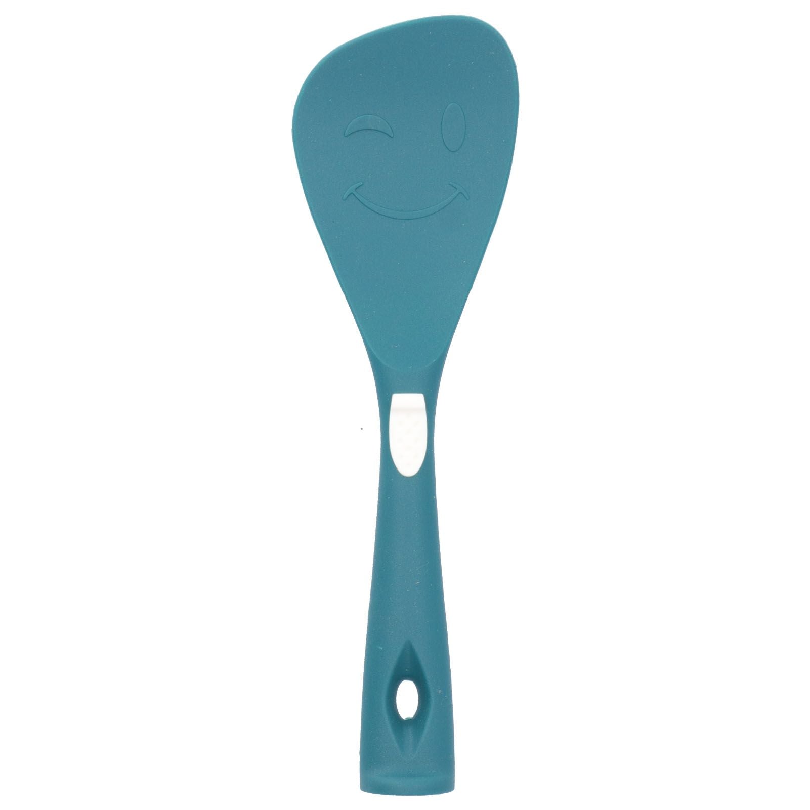 Silicone Cooking Utensils Silicone Stainless Steel Heat Insulation Anti Scalding Comfortable Grip Cooking UtensilsRice Scoop