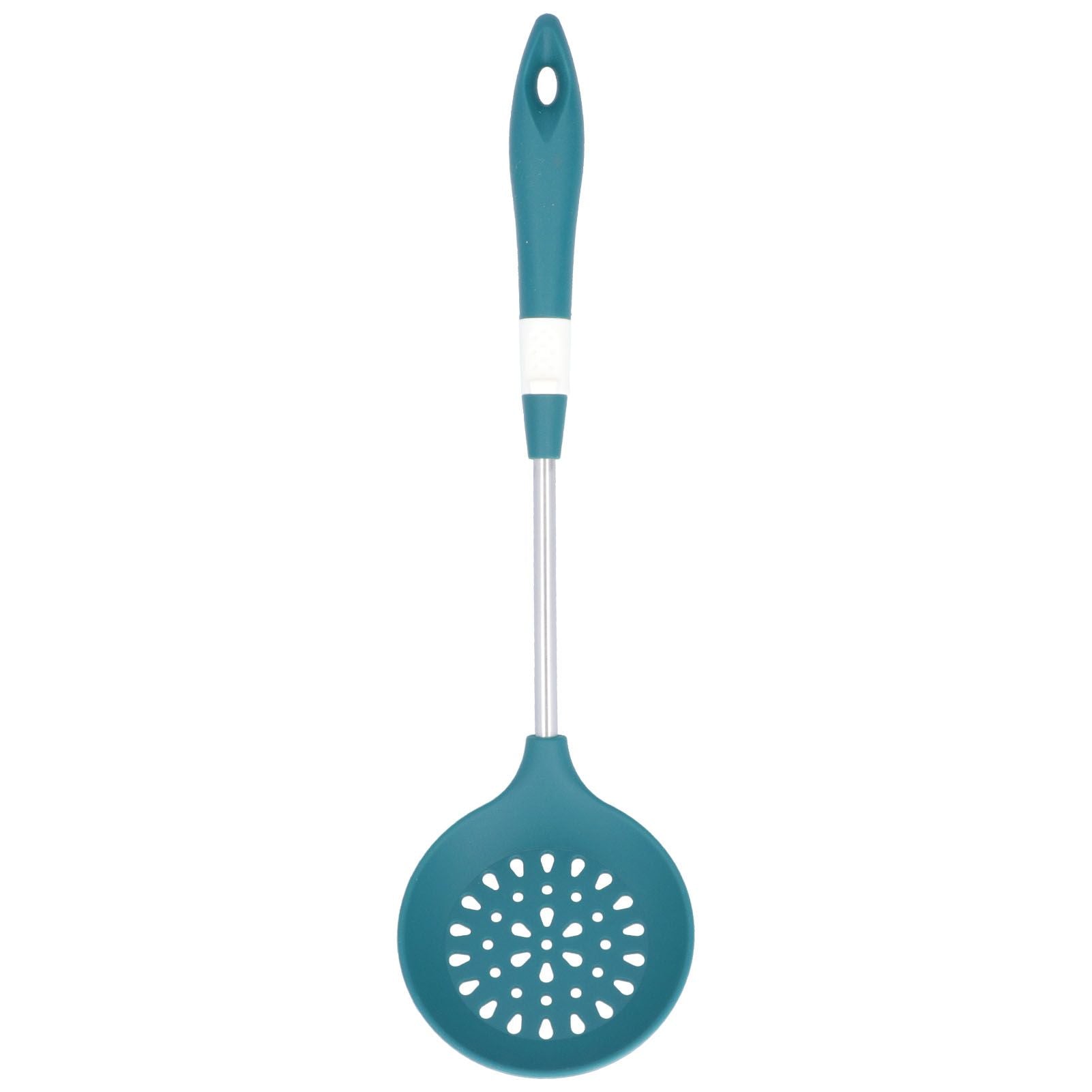 Silicone Cooking Utensils Silicone Stainless Steel Heat Insulation Anti Scalding Comfortable Grip Cooking UtensilsColander