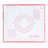 Baking Mat Silicone Non Slip Heat Resistant Dough Mat with Scale for Home Kitchen 29x26cmRed