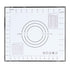 Baking Mat Silicone Non Slip Heat Resistant Dough Mat with Scale for Home Kitchen 29x26cmBlack