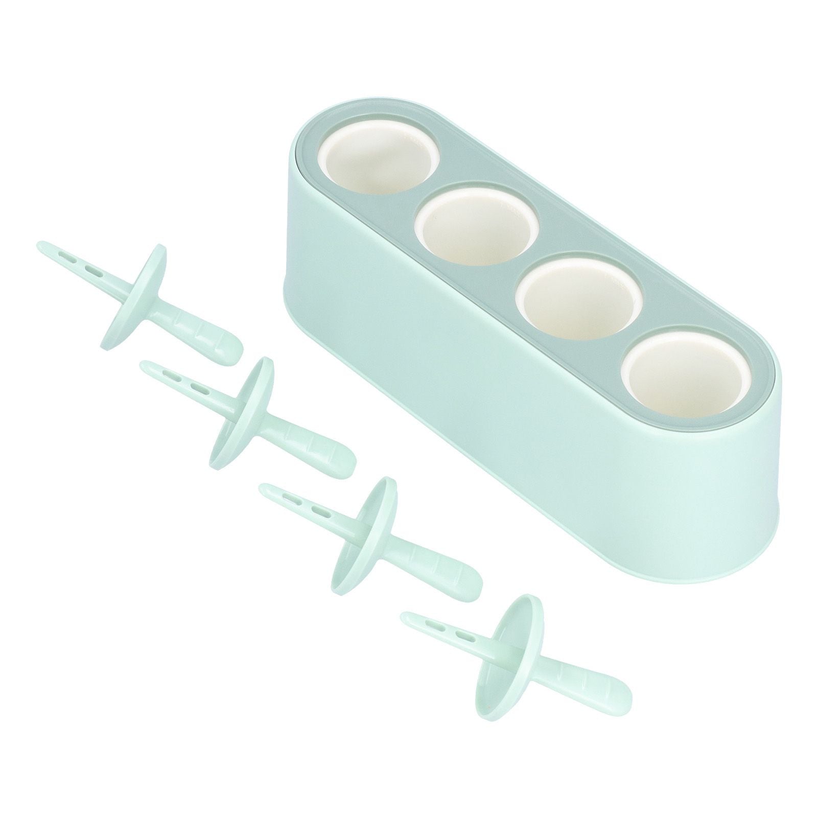 Ice Cream Mold Durable Reusable Food Grade Silicone Mould DIY Tools for Home KitchenGreen