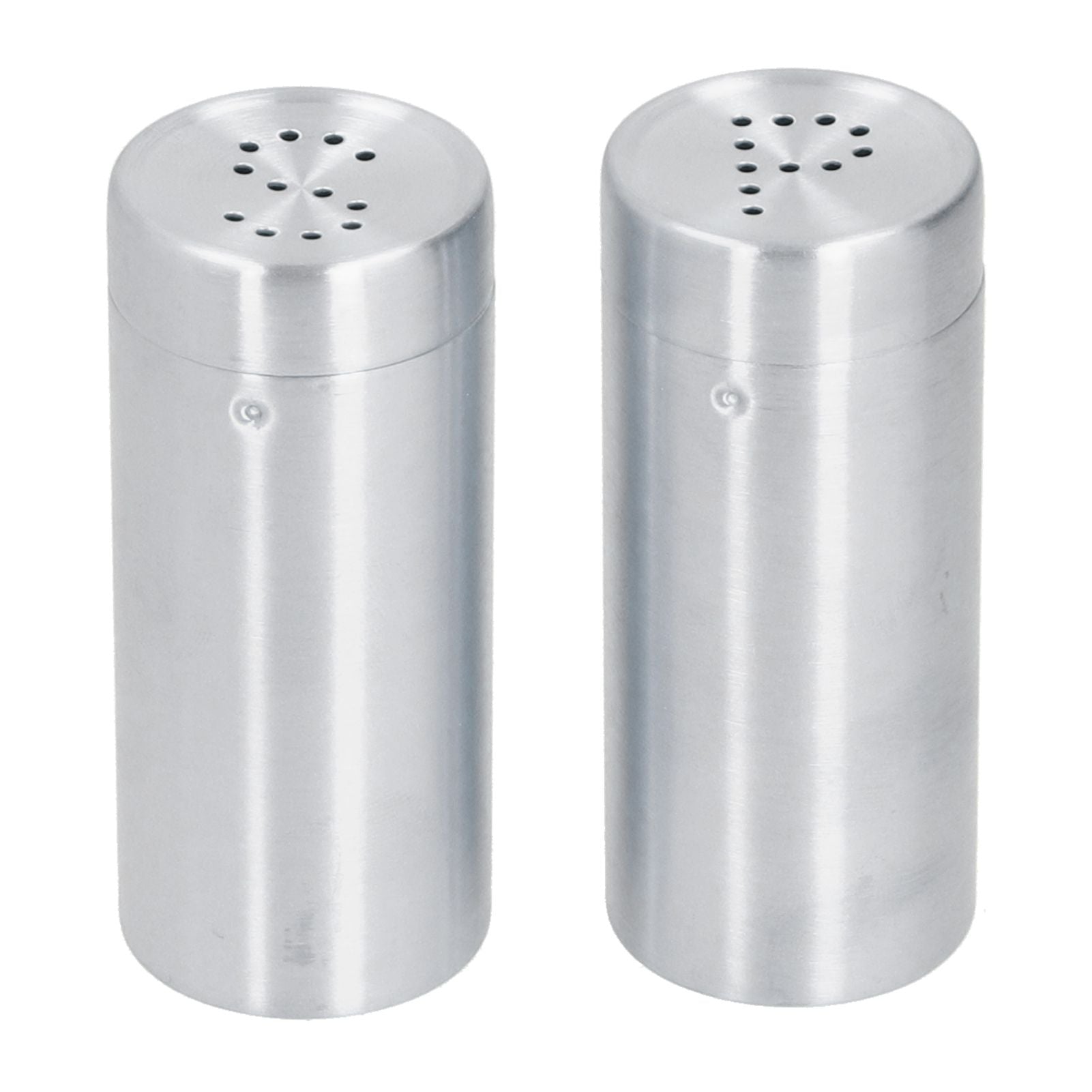 2pcs Spice Jar Stainless Steel Seasoning Bottle Salt and Pepper Shaker Kitchen ToolStainless Steel Color