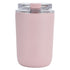 280ml Coffee Cup Household Portable Large Capacity Silicone Stainless Steel Vacuum Flask for Birthday GiftPink