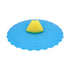 Silicone Lid Dustproof and Heat Resistant Hot and Cold Beverage Cup Cover for Kitchen HomeBlue