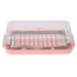 Stainless Steel Butter Cutter Container Butter Storage Box with Transparent Cover for KitchenPink Chassis
