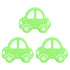 3Pcs Car Sandwich Cutter Food Grade Safe Convenient Easy Encourage Kids Cookie Mold