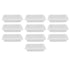 10PCS Disposable Lunch Box Microwavable Disposable Transparent Rectangular Food Container with Lid 500ML