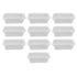 10PCS Disposable Lunch Box Microwavable Disposable Transparent Rectangular Food Container with Lid 750ML