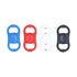 4Pcs Portable Manual Double Head Beer Bottle Opener Hand Decompression Toy Black White Blue Red