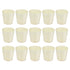 15Pcs Disposable Tasting Cup Wooden Decorated Lightweight Dessert Cup for Home Bars Restaurants