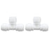 2PCS Tee Quick Connecter Water Tube Fitting 100PSI Push in Fitting Push in Joint for Garden