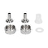 Stainless Steel Beer Keg Coupler Connector Fitting Beer Line Connector Kit for Brewing Equipment