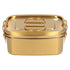 1.5L 2 Layer Lunch Box Portable Leakproof 304 Stainless Steel Bento Food Container Dinnerware for Home OfficeGold