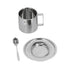 3PCS/Set Insulated Coffee Cup Set Stainless Steel Double Walled Mugs Milk Tea Cup with Saucer Spoon Set280ML