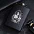 8OZ Black Matte Whisky Bottle Wine Pot Portable Flagon Stainless Steel Flask for Outdoor Travel1862845WT Sexy Beauty A