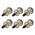 6 Pcs Lamp Holder Metal E26 E27 Screw Retro Lighting Base Accessories with Ground Aluminum ShellBlue Bronze