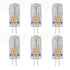 6Pcs LED Bulb Easy Install Light Transmission Uniform Light Output Color Bulb for Party Home 12VPure White