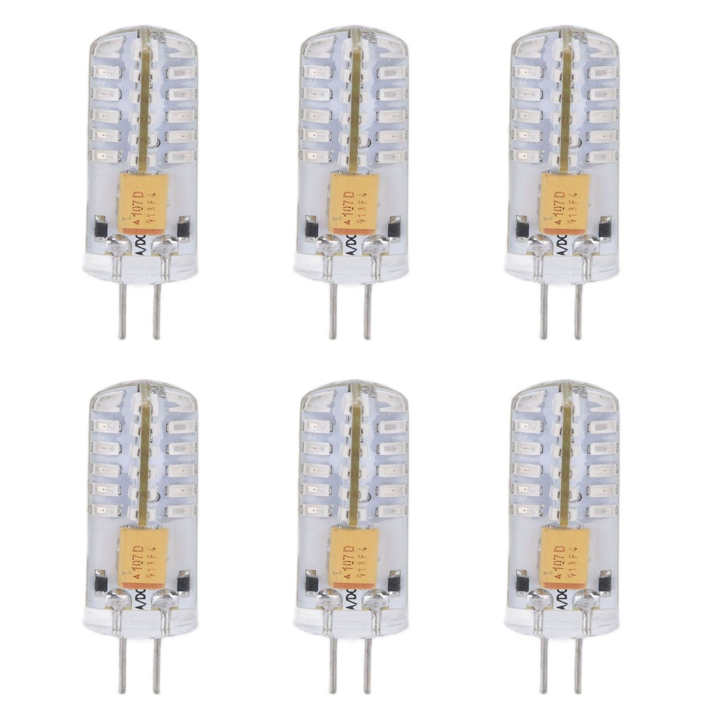 6Pcs LED Bulb Easy Install Light Transmission Uniform Light Output Color Bulb for Party Home 12VGreen