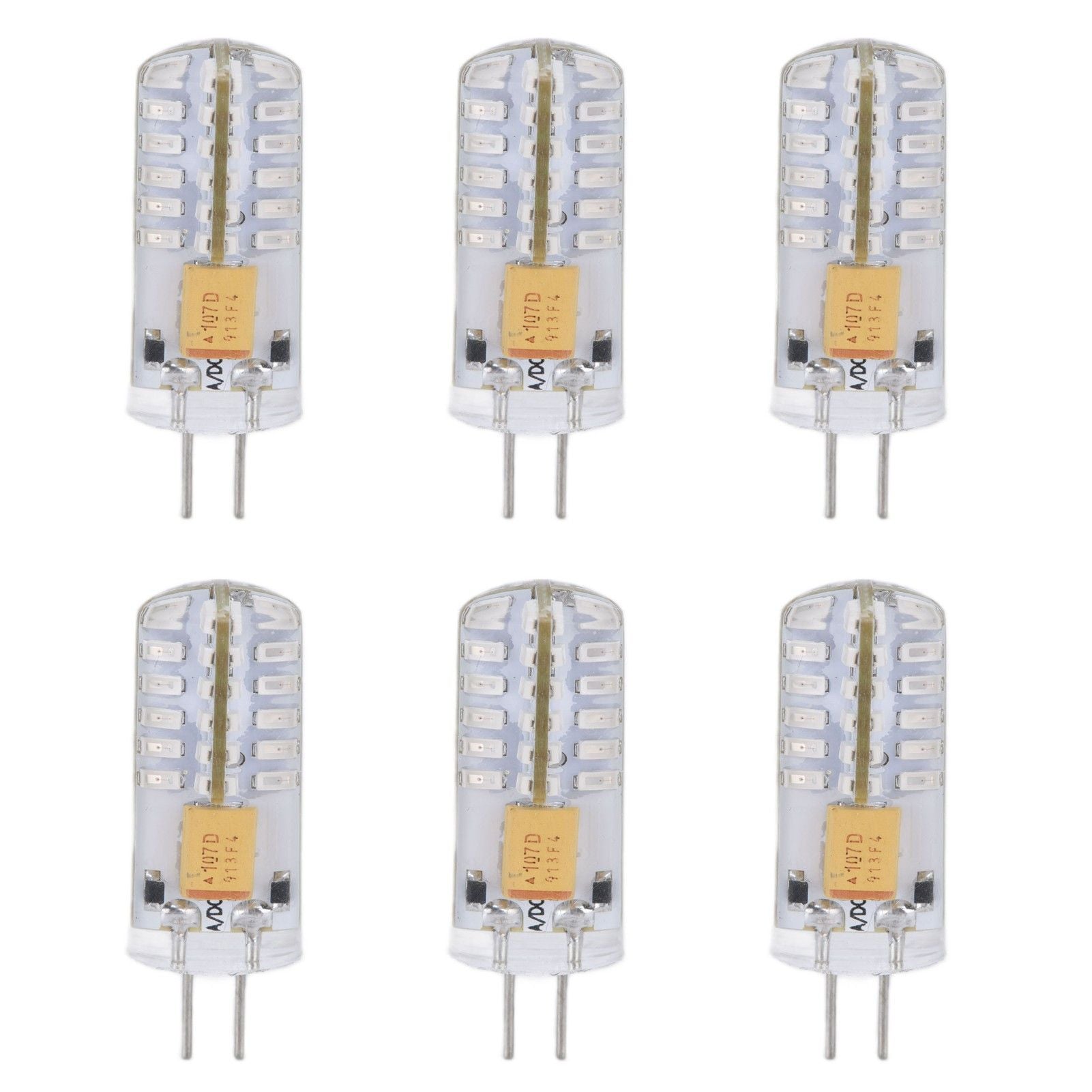 6Pcs LED Bulb Easy Install Light Transmission Uniform Light Output Color Bulb for Party Home 12VGreen