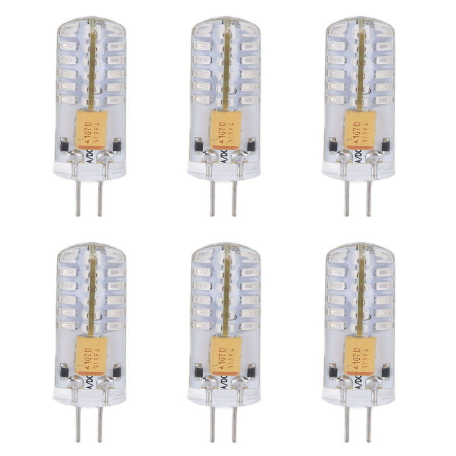 6Pcs LED Bulb Easy Install Light Transmission Uniform Light Output Color Bulb for Party Home 12VGreen