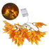 LED Yellow Leaf Light Battery Powered Durable Autumn Maple String Light for Indoor Outdoor Party