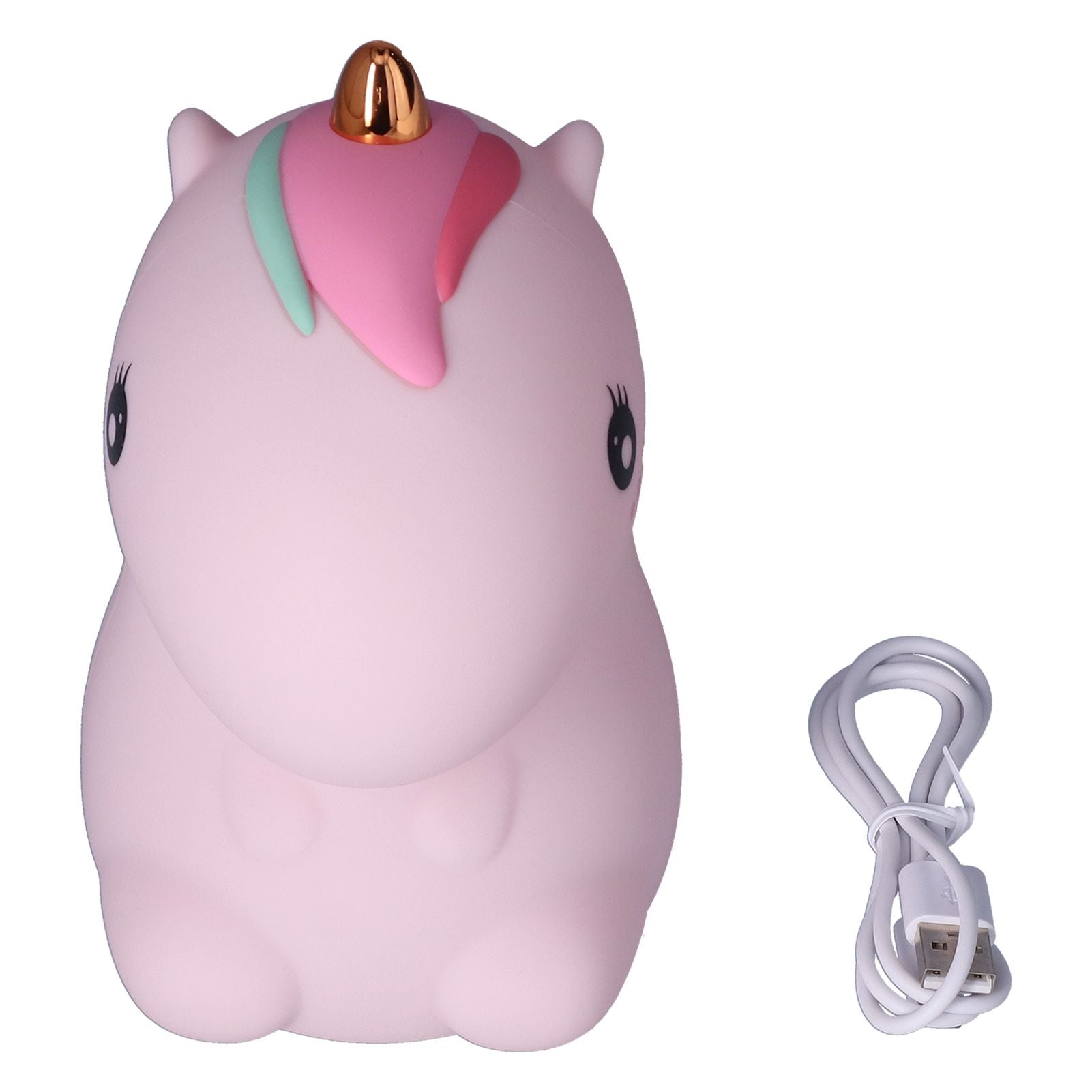 Cute Night Light Cute USB Rechargeable Silicon Lamps with 7 Color Change for Kids