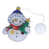 Christmas Snowman LED Window Light Battery Powered Hanging Light with Suction Cup for Christmas Tree Party Room