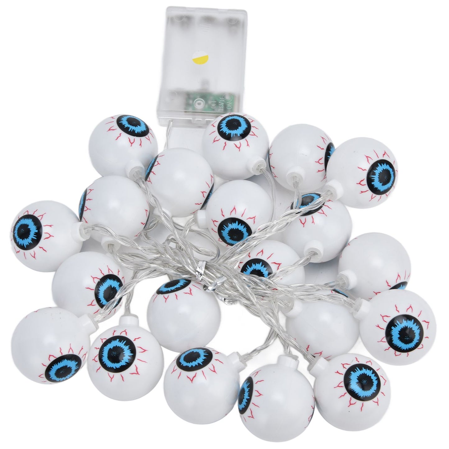20LED String Light 9.8ft Halloween Ghost Eyeball String Light Bedroom Christmas String Light for Festival Decoration