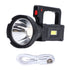 Spotlight Flashlight USB Charging Dual Light Source Smart Battery Display Multi Speed Mode Flash Light