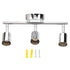 3 LED Track Light Base Adjustable Flexibly Rotatable 3 Way Ceiling Spotlight Base for Bedroom Dining Living Room Mall