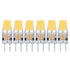 6PCS GY6.35 Bulb 5W AC DC12V COB Light Bulb Energy Saving Silicone Ceiling Lamp Bulb for Living Room