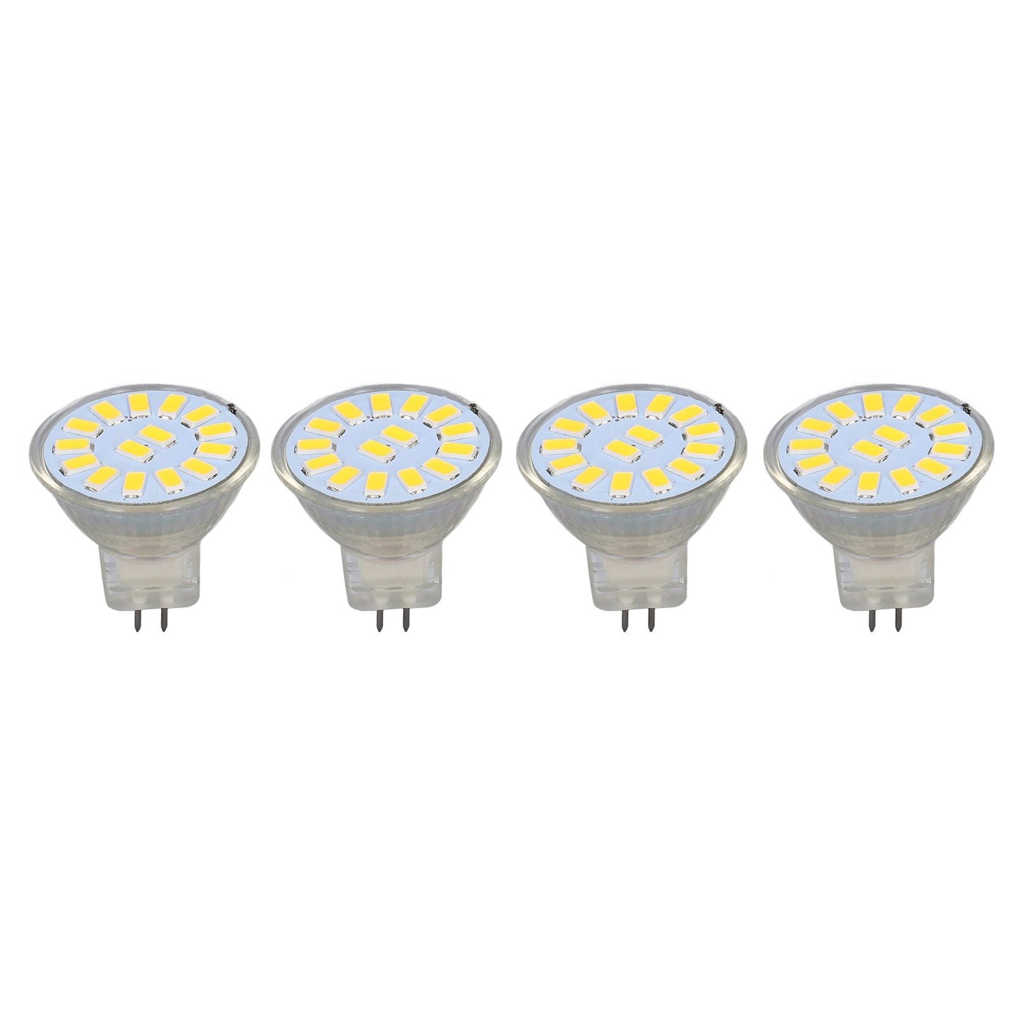 4PCS 15LED MR11 Light Bulb 5W 500LM Double Pin Base Landscape Spot Light Bulb for Living RoomWarm White