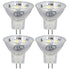 4Pcs MR11 LED Bulb 3W 300lm Bulb with 9 Beads Double Pin Base for Spotlight Landscape LampWarm White Light