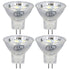 4Pcs MR11 LED Bulb 3W 300lm Bulb with 9 Beads Double Pin Base for Spotlight Landscape LampCold White Light