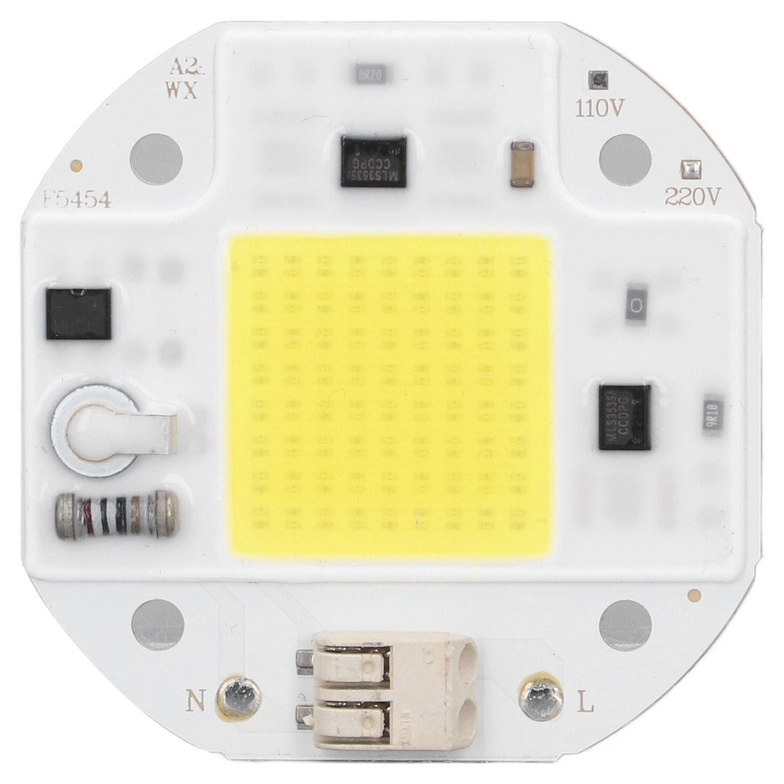 COB Lamp Bead High Power LED Chip High Brightness Drive Free for DIY Lamp Floodlight Indoor Lighting 220V50W Cold White 5800K-6500K