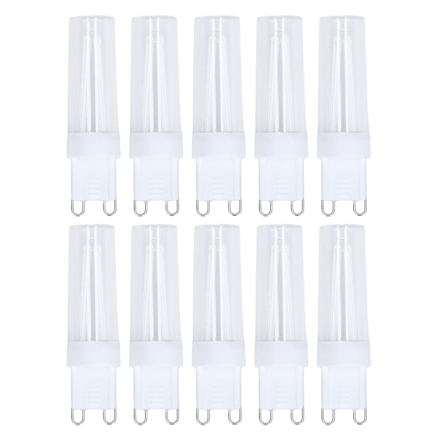 10pcs G9 Small Bulbs Blue Light Energy Saving Replacement LED Bulbs for Chandelier Table Lamp 500lm 3W 220V