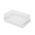 Butter Dish with Lid for Countertop Plastic Butter Keeper and Cutting Slot for Dividing and Storing Butter Container