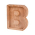 Piggy Bank Toy Alphabets Wooden Coin Piggy Bank Educational Gift for Kids Children Money Box