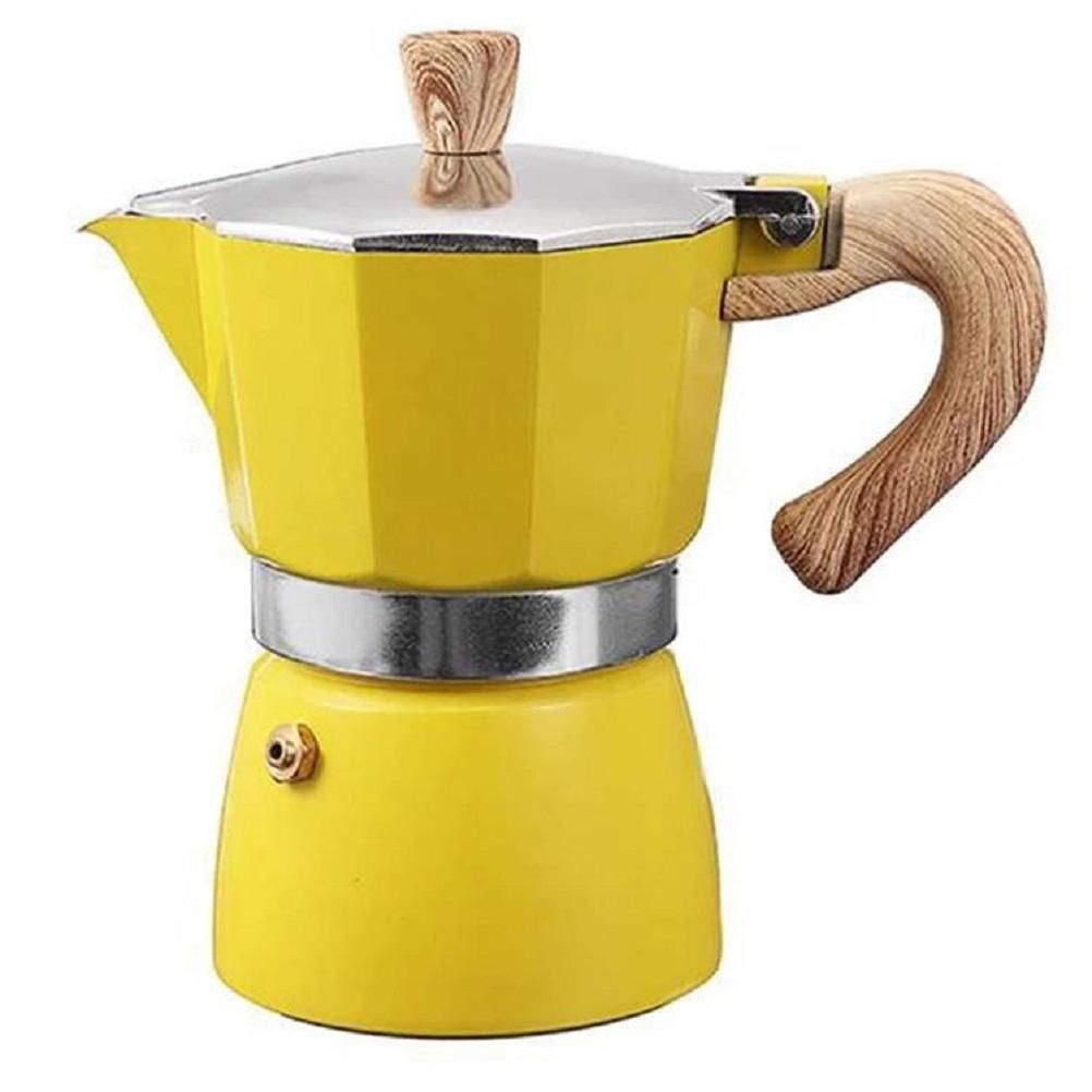 150ML/300ML Portable Aluminum Italian Style Espresso Maker Moka Pot Coffee Maker Household Mocha Cold Extract Pot for Making Cappuccino Latte