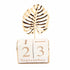 Manual Flip Calendar Wooden Perpetual Calendar Home Desktop Crafts Decoration for Office Study Coffee Shop