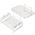 2Pcs Air Fryer Rack 304 Stainless Steel Dehydrator Rack with 4 Barbecue Sticks for 8QT Dual Basket Air Fryer