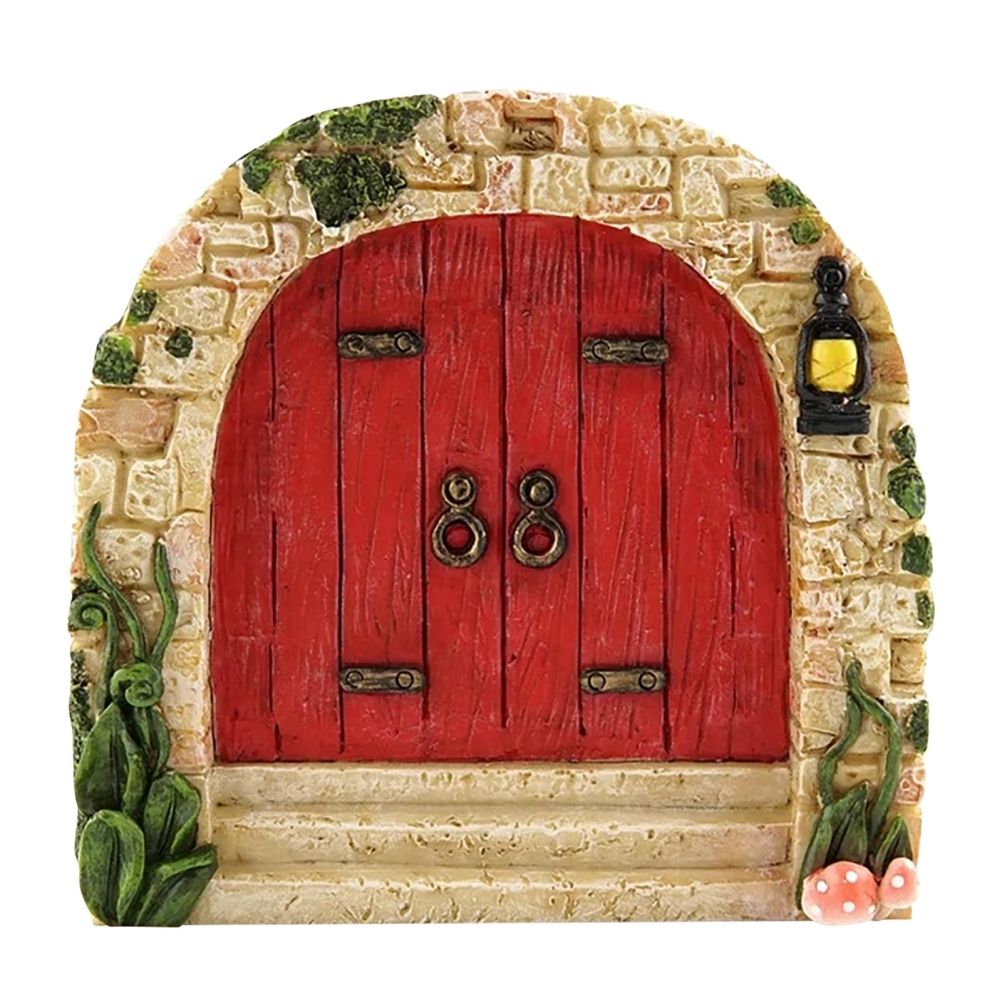 Fairy Door for Trees Miniature Fairy Garden Outdoor Decor Accessories Yard Art Sculpture Decoration for Kids Room Wall Trees