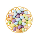 Easter Eggs Ornament Mini Foam Egg with Basket for Crafts and Spring Easter Party Decorations
