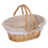 Wicker Picnic Basket Willow Woven Hand Basket Rustic Picnic Activities Handle Basket