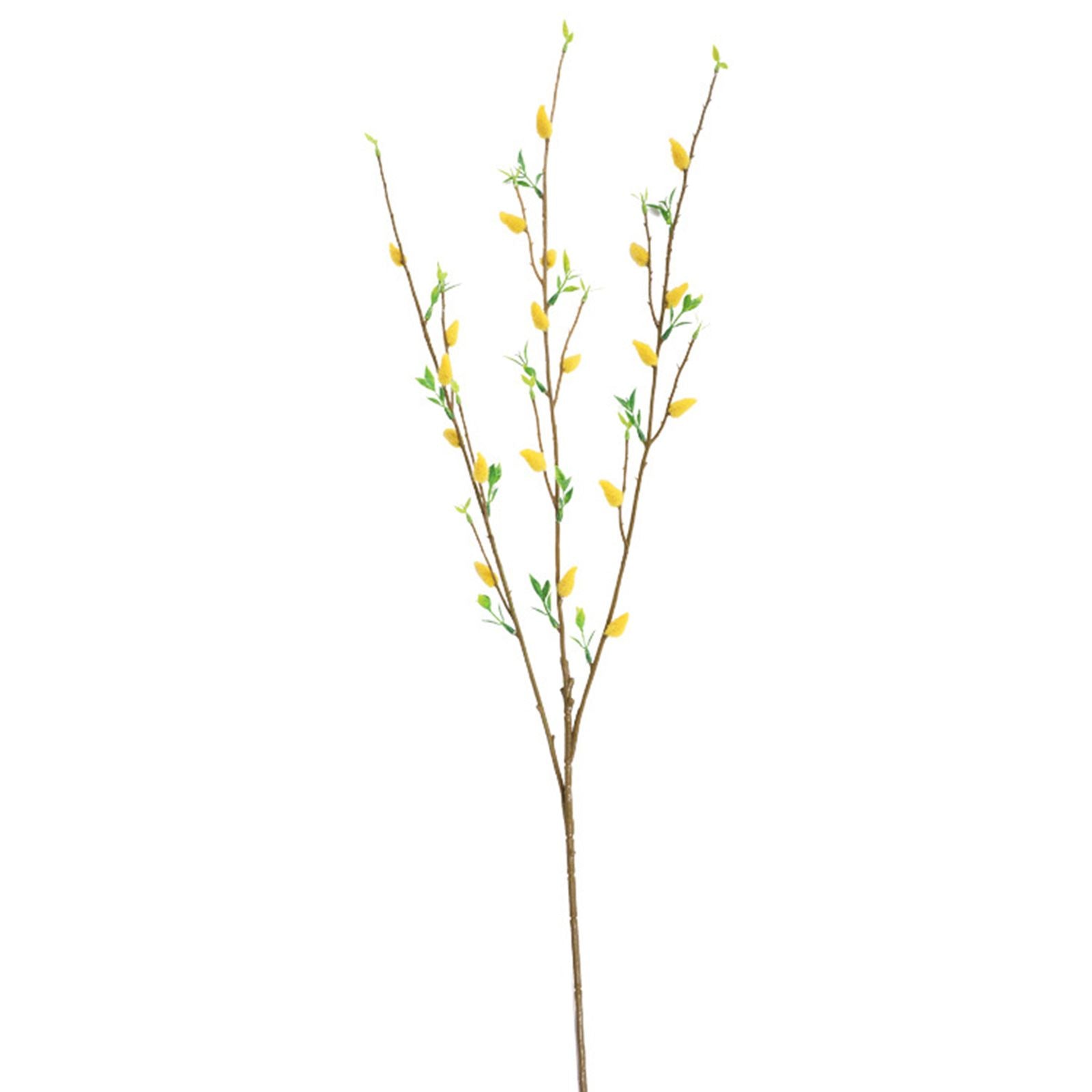 Artificial Flower Branch Simulation Bendable Decorative Fake Camellia Flowers for Arrangements Craft Projects Yellow