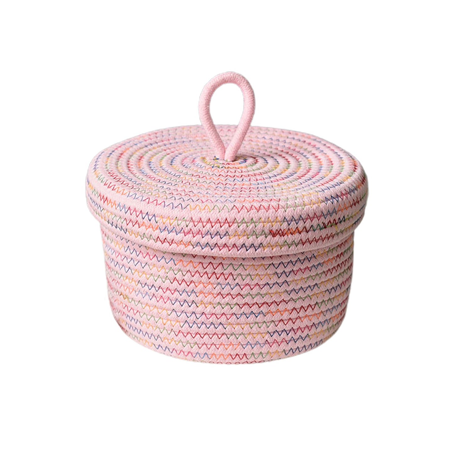 Storage Basket Soft Cotton Basket Cute Decorative Multifunction Basket for Bedroom Office Living Room