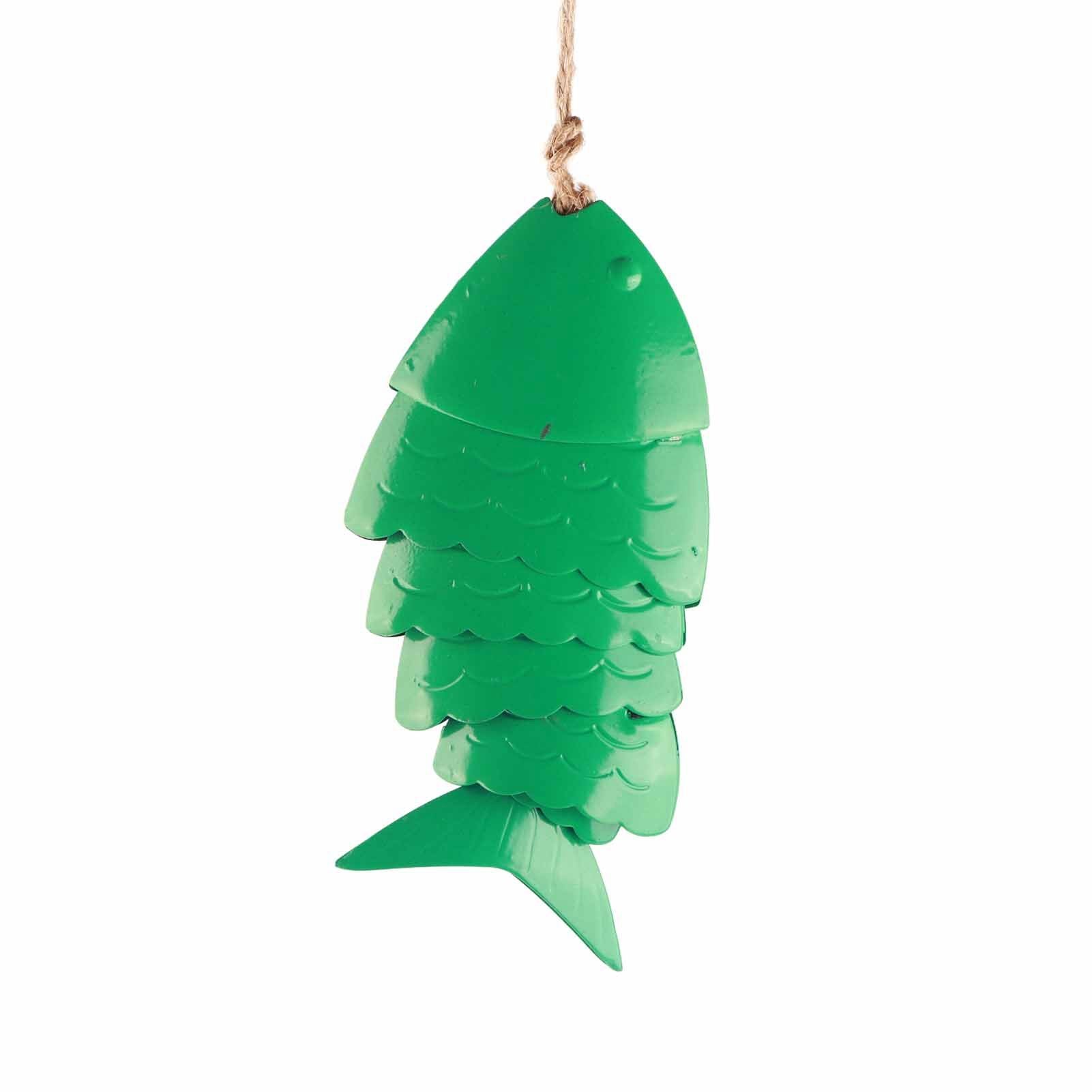 Colorful Koi Fish Wind Chimes Metal Crafts Outdoor Eaves Hanging Decorations Fish Wind Chime