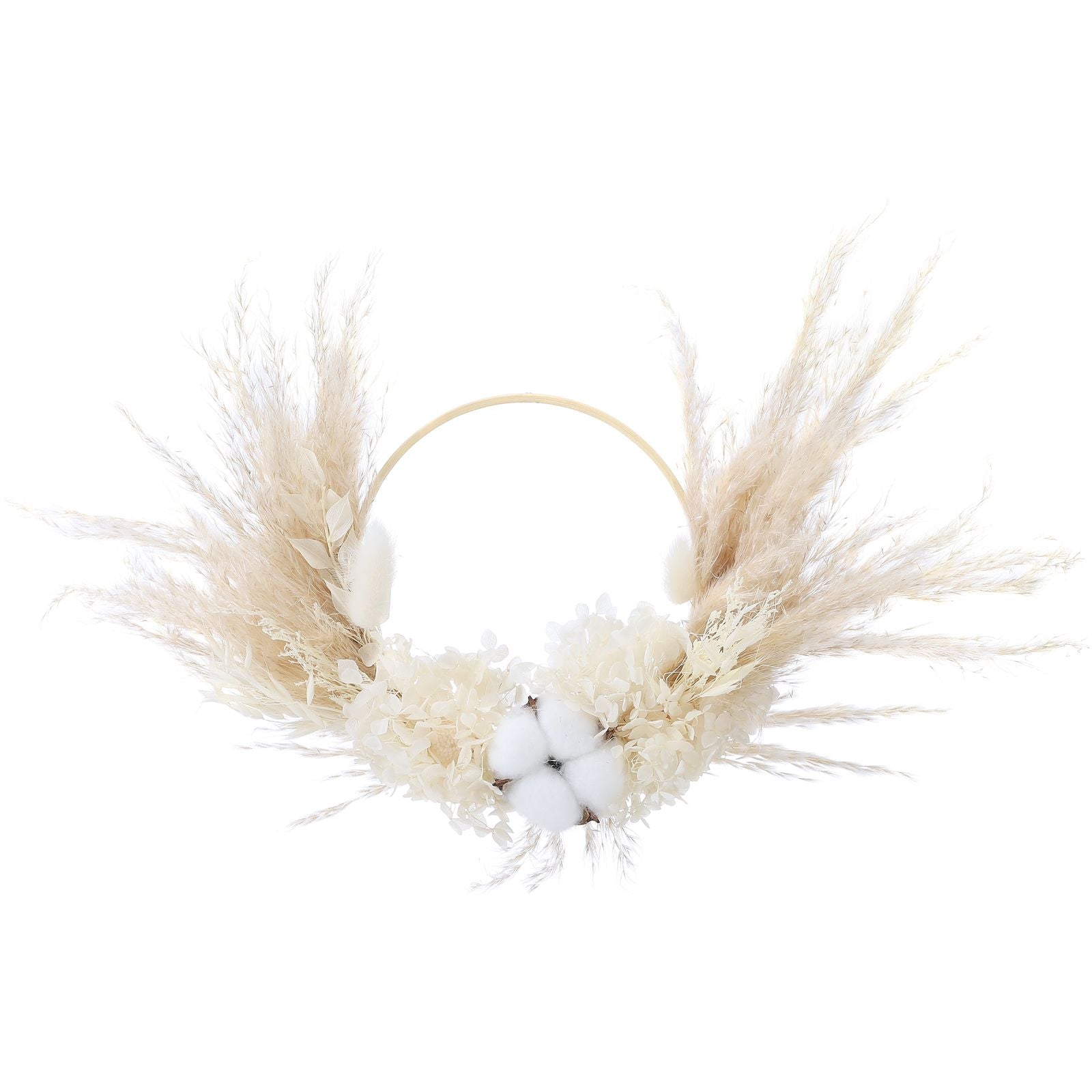 Pampas Grass Wreath Lovely Fluffy Full Wall Wreaths for Living Room Bedroom Study